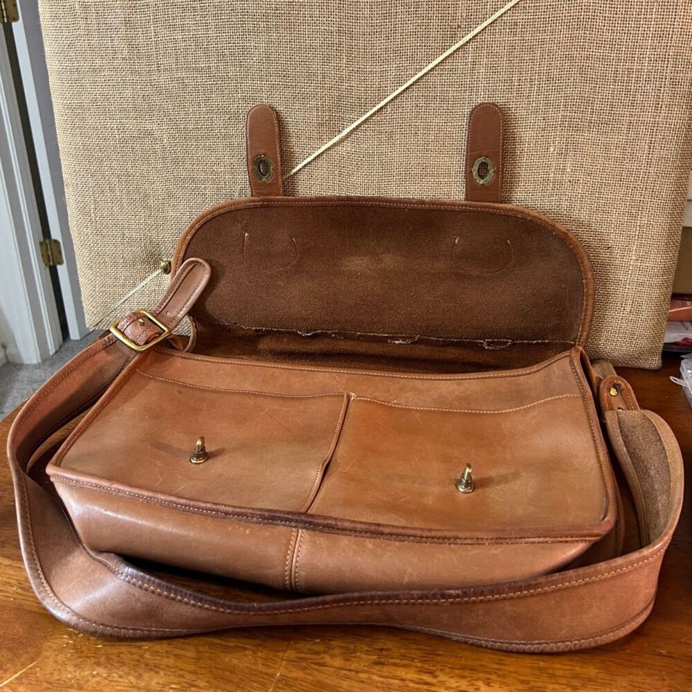 COACH Vintage Musette Leather Messenger Bag Briefcase Laptop - Picture 4 of 11